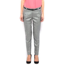 Load image into Gallery viewer, Grey Solid Formal Trousers
