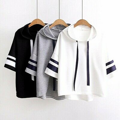 Short Sleeve Hoodie Shirt