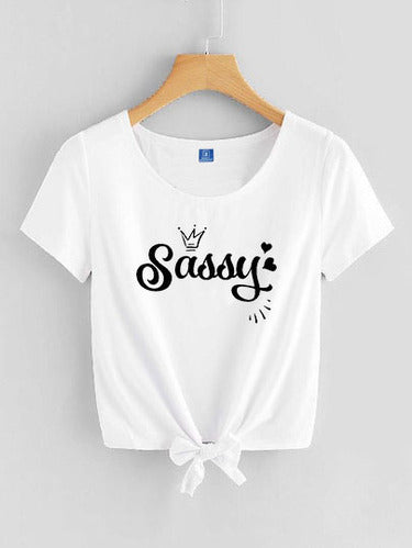 White Printed Soft Touch T-Shirt